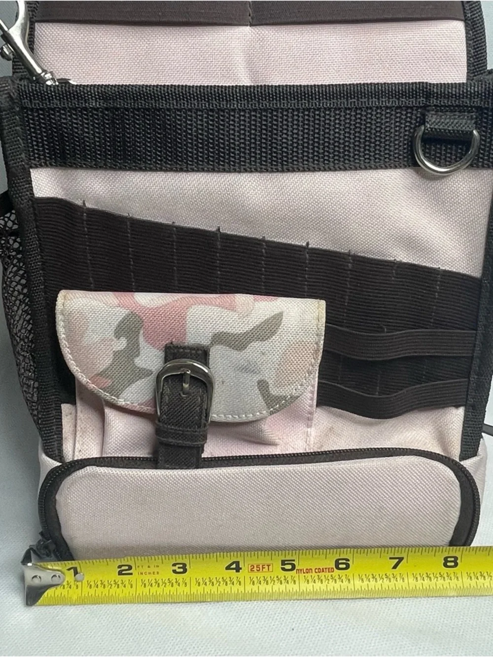 Original Tote-Ally Cool On The Go Craft Tote Tray Multi-Pockets Clip Pink/Brown